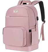 MOSISO 15.6-16 inch 20L Laptop Backpack for Women Men College School Student with USB Charging Po...