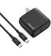 Nekteck 65W USB C Charger GaN II with 6.6ft cable, PD 3.0 PPS [USB-IF Certified] Fast Foldable Sm...