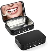 Gerkia 2Pack Travel Floss Picks Case, Refillable Portable Floss Pick Holder and Dispenser,Small t...