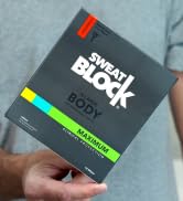 SweatBlock Antiperspirant Body Wipes for Men &amp; Women - Maximum Clinical Strength for Hyperhidrosi...