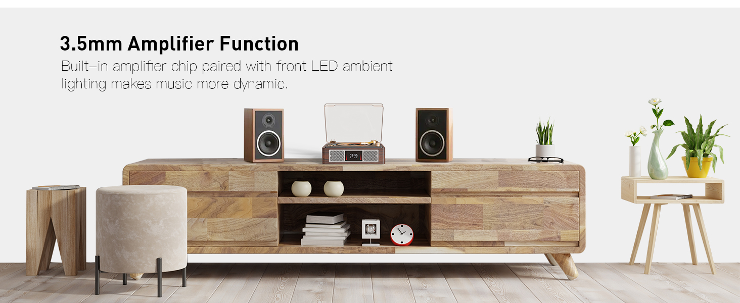 3.5mm jack, built-in amplifier