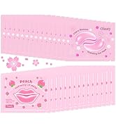 30 Pairs Lip Mask &amp; Eye Mask, Pink Under Eye Patches, Bridesmaid Gifts | Bachelorette Party Favor...