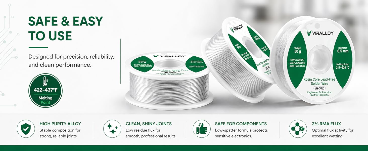 Lead free solder wire