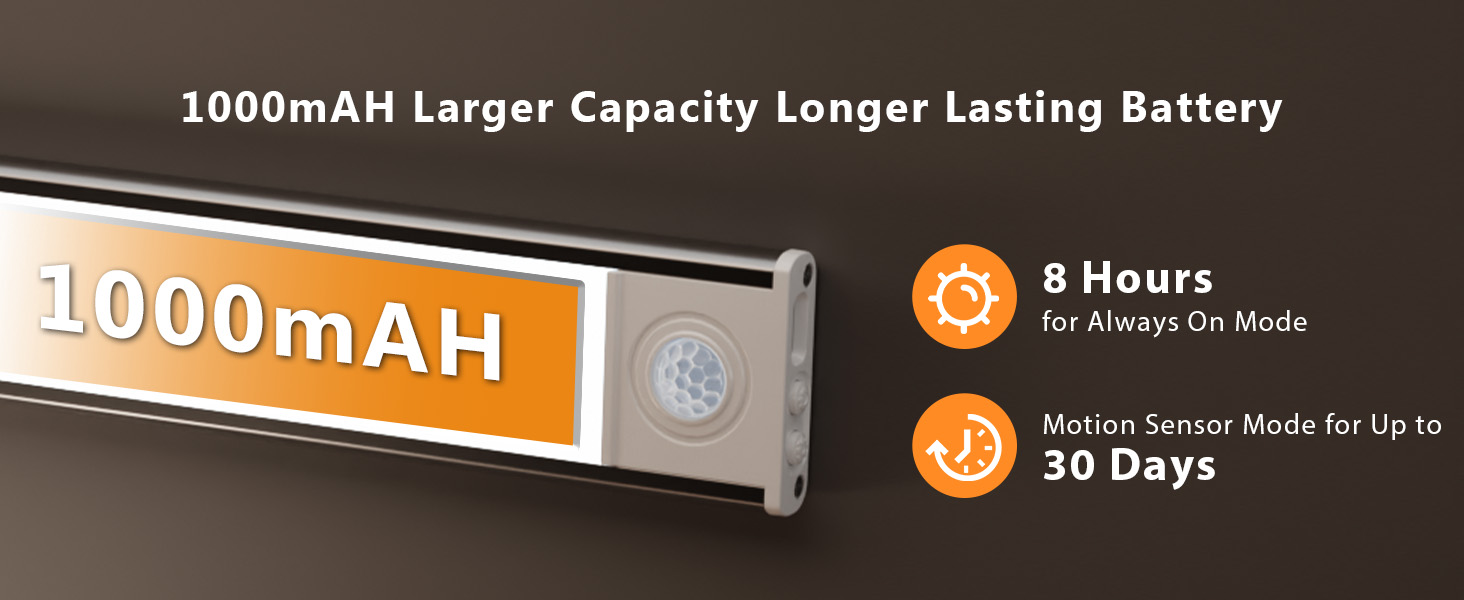 last-long battery rechargeable under cabinet lights