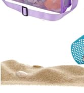MUYIZI Beach Mesh Shovel with Beach Mesh Bag Shell Bags for Holding Beach Shell, Toys Kids Filter...