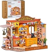 Rolife Pet Store DIY Miniature Dollhouse Kit Creative Gift for Adults | 1:18 Scale Fluffy Friends...
