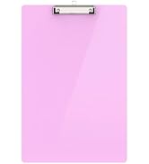Macroclo Extra Large 11x17 Clipboards, Pink Plastic Drawing Boards with Low Profile Clip Horizont...