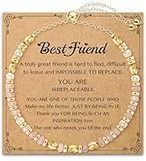 AGOT Friendship Bracelet Gifts for Women: Healing Natural Crystal Bracelets with Positive Affirma...