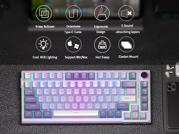 75 Percent Mechanical Creamy Keyboard