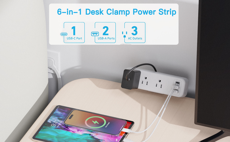 surge protector power strip with surge protection