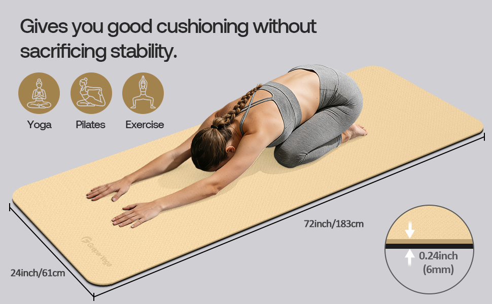 yoga mat non slip