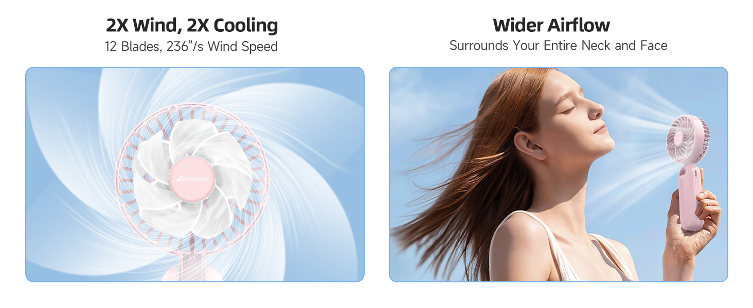 small handheld fan
