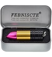 FEBNISCTE 32GB USB 2.0 Flash Drive Memory Stick Metal Lipstick Shape Style Pendrive High Speed 32...