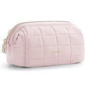 BAGSMART Makeup Bag Travel Cosmetic Bag, Puffy Padded Make Up Bags for Women Makeup Organizer Cas...