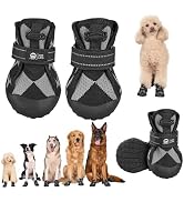 Arblina Dog Shoes for Large Medium Size Dogs, Waterproof Anti Slip Dog Boots&amp;Paw Protectors for S...