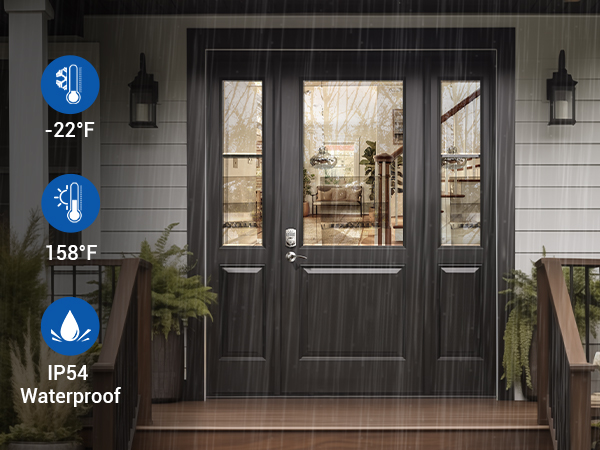 keyless entry door lock deadbolt with handle set