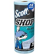 Scott Shop Towels Glass (32896), Blue Shop Towels for Glass, Mirrors and Chrome, 8.6"x11" sheet...