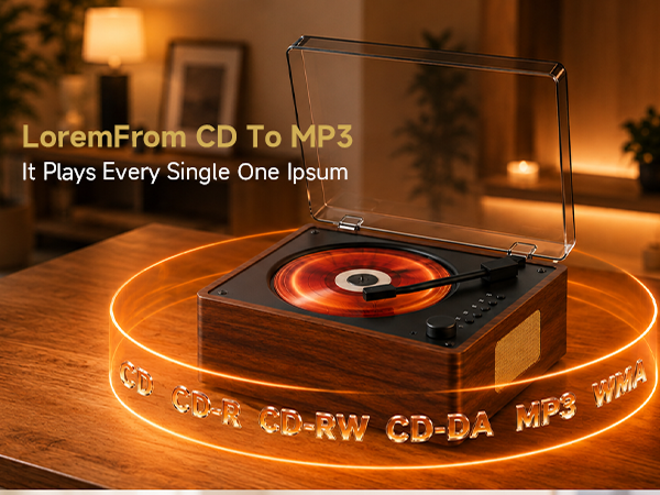 cd player for home retro vintage portable with bluetooth speakers desktop small gift kid battery