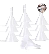 10Pcs Small Clear Plastic Mini Funnels for Bottle Filling, for Perfume Oil Small Samples Practica...