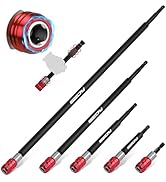 5-Piece 2", 4", 6", 12", 17" Extra Long Magnetic Screwdriver Bit Holders, 1/4 Inch Hex Shank Quic...