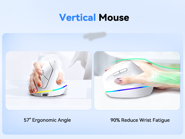 vertical mouse white