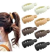8 Pcs Matte Banana Hair Clips Twist Ponytail Holder Hair Claw Clips Strong Hold French Barrettes ...