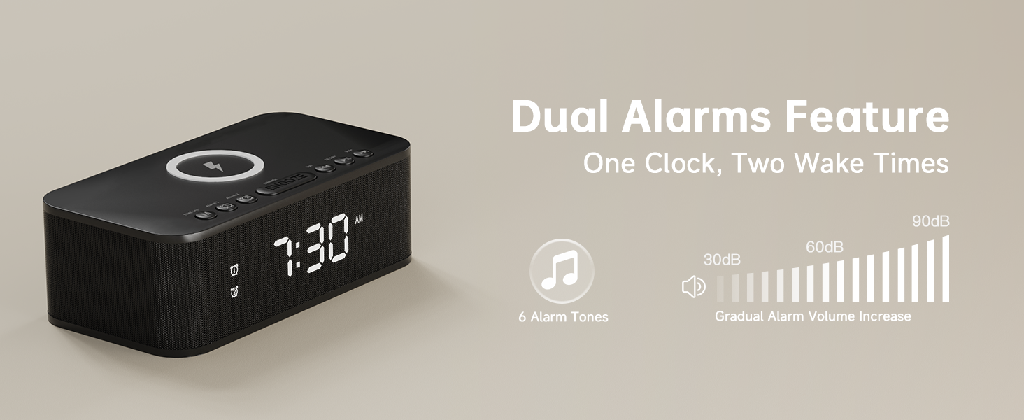 alarm clocks for bedrooms