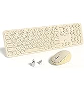 UBOTIE Wireless Keyboards and Mouse, Quiet Scissor Switches Slim Keyboards Mice Set, Silent Full ...