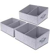 DIMJ Closet Baskets, 3 Packs Trapezoid Storage Bins, Foldable Fabric Baskets for Clothes, Baby To...