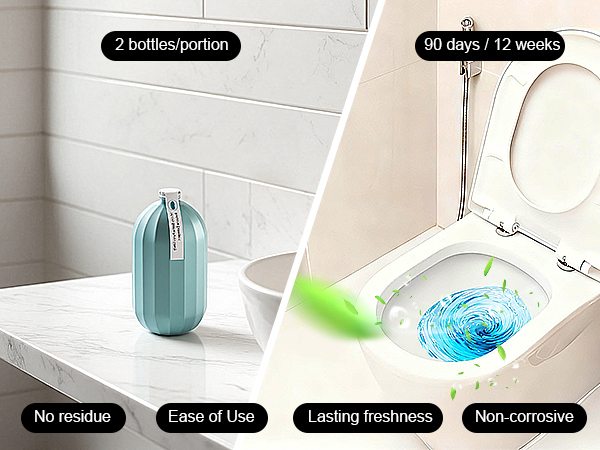 2Pcs Toilet Cleaner for bathroom