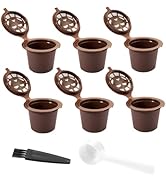 Reusable Capsules Pods - Refillable Coffee Capsule Filter Compatible With Nespresso Coffee Machin...