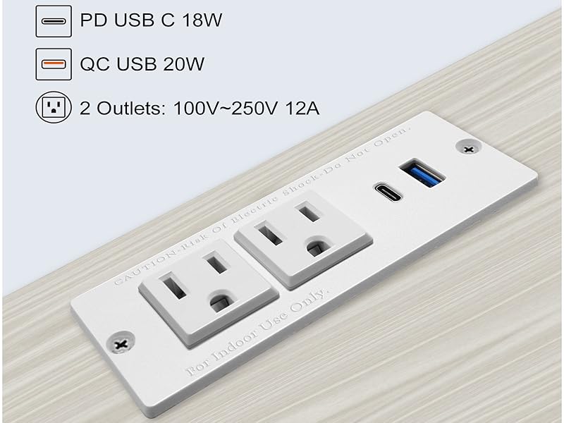 Desk Power Strip USB C