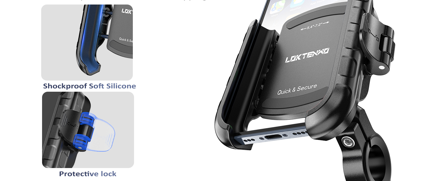 Bike motorcycle phone mount holder