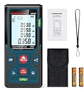 328ft/100m Laser Measure Ft/in/M Switching LM100 Laser Measurement Tool Devices with 2 Bubble Lev...