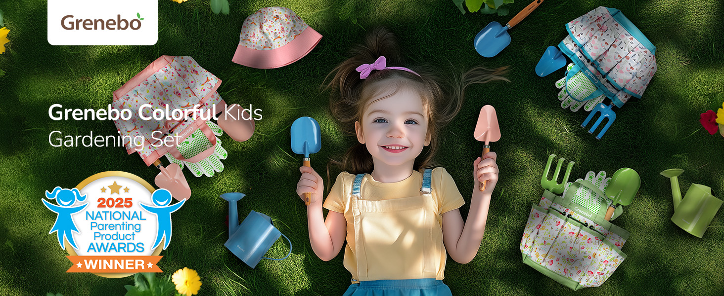 Grenebo kids gardening set, enjoy the fun together with the kids gardening set!