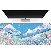 Sanfulin Extended Gaming Mouse Pad - Non-Slip Water-Resistant Rubber Base Computer Keyboard Mouse...