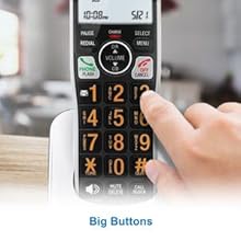 large screen and big buttons