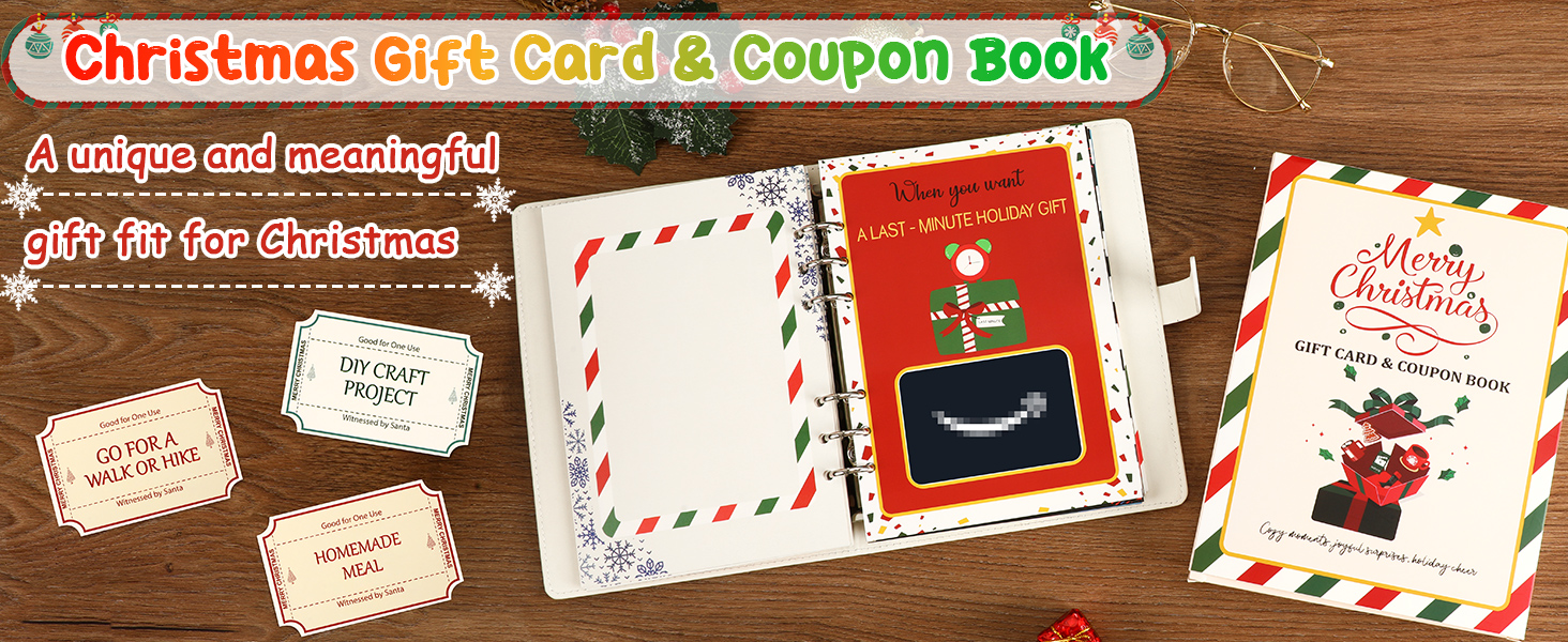 Christmas gift card &amp;amp; coupon book