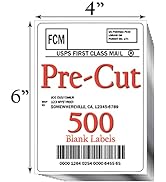 JETZAP Pre-Cut 4x6 Shipping Labels for Inkjet and Laser Printers - Just Load &amp; Print - USPS UPS F...
