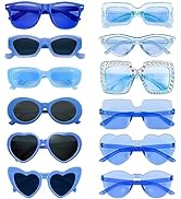 SUNOVELTIES 12 Mixed Style Sunglasses Classic Retro Party Favors Eyewear Costume Accessories Bulk...