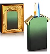 Kantion Dual Flame Lighter, Switchable Torch Jet Lighter & Soft Flame Lighter, Refillable Butane ...