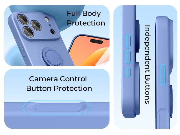 iphone 18 pro max silicone case with strap ring kick stand 