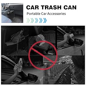 car garbage bag hanging