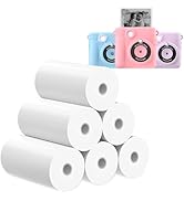 ESOXOFFORE Printer Paper,6 Rolls for Kids Instant Print Camera,HD Printing Thermal Print Paper Se...