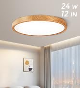 Wood ceiling light