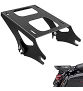 ROADGIVE Detachable Two Up Tour Pack Pak Mount Luggage Rack Compatible with Harley Davidson Touri...