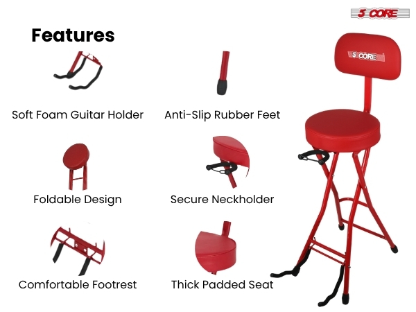 GSTOOL RND RED REST