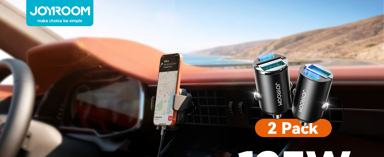 JOYROOM 2 Pack 125W Fast Car Charger