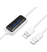 YACSEJAO USB Data Transfer Cable High Speed PC to PC USB 2.0 Computer Laptop Data Sync Link File ...