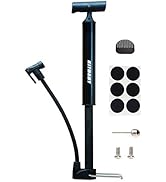 Bike Pump Portable, Compatible with Presta and Schrader Valve,Ball Pump Inflator Bicycle Floor Pu...